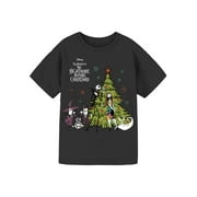 MATTEL Disney The Nightmare Before Christmas Girls Graphic Short Sleeve T-Shirt, Sizes 4-16