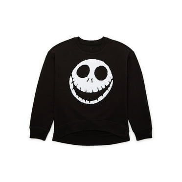 Disney The Nightmare Before Christmas Girls Jack Skellington Graphic Sweatshirt, Sizes 4-16