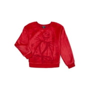 HELLOKITTYFRIENDS Disney The Nightmare Before Christmas Girls Woobie Pullover Sweater, Sizes 4-16