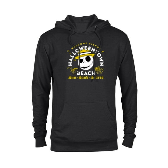 Disney The Nightmare Before Christmas Halloween Town Beach - Pullover Hoodie for Adults - Customized-Black