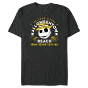 Disney The Nightmare Before Christmas Halloween Town Beach - Short Sleeve Blended T-Shirt for Adults - Customized-Dark Heather