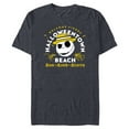 thumbnail image 1 of Disney The Nightmare Before Christmas Halloween Town Beach - Short Sleeve Blended T-Shirt for Adults - Customized-Navy Heather, 1 of 5
