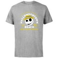thumbnail image 1 of Disney The Nightmare Before Christmas Halloween Town Beach - Short Sleeve Cotton T-Shirt for Adults - Customized-Athletic Heather, 1 of 5