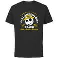 thumbnail image 1 of Disney The Nightmare Before Christmas Halloween Town Beach - Short Sleeve Cotton T-Shirt for Adults - Customized-Black, 1 of 5