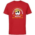 thumbnail image 1 of Disney The Nightmare Before Christmas Halloween Town Beach - Short Sleeve Cotton T-Shirt for Adults - Customized-Red, 1 of 5