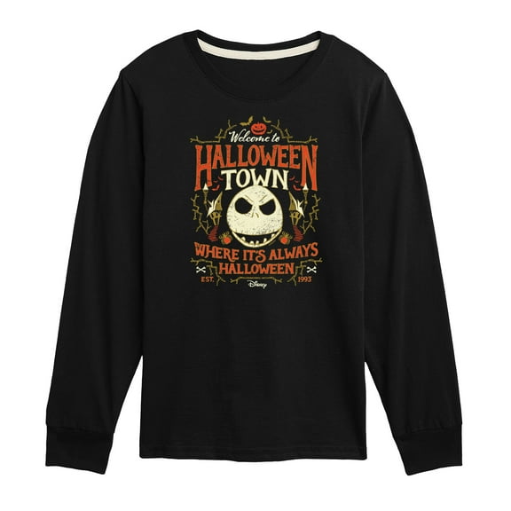 Disney - The Nightmare Before Christmas - Halloween Town - Toddler & Youth Long Sleeve Graphic T-Shirt