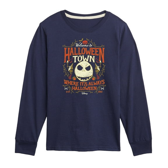 Disney - The Nightmare Before Christmas - Halloween Town - Toddler & Youth Long Sleeve Graphic T-Shirt
