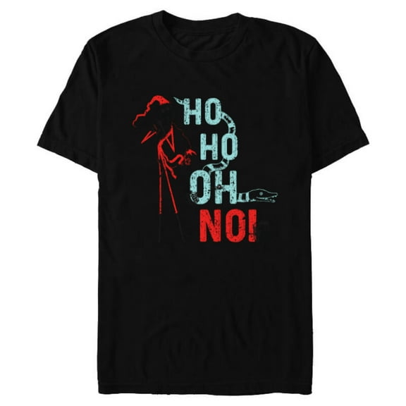 Disney The Nightmare Before Christmas Jack Ho Ho Oh No - Short Sleeve Blended T-Shirt for Adults – Customized-Black