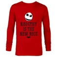 thumbnail image 1 of Disney The Nightmare Before Christmas Jack Naughty - Long Sleeve T-Shirt for Men -Customized-New Red, 1 of 5