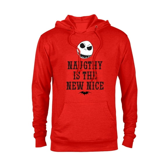 Disney The Nightmare Before Christmas Jack Naughty - Pullover Hoodie for Adults -Customized-Red Heather