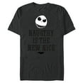 thumbnail image 1 of Disney The Nightmare Before Christmas Jack Naughty - Short Sleeve Blended T-Shirt for Adults -Customized-Dark Heather, 1 of 5
