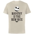 thumbnail image 1 of Disney The Nightmare Before Christmas Jack Naughty - Short Sleeve Cotton T-Shirt for Adults- Customized-Natural, 1 of 5