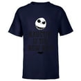 thumbnail image 1 of Disney The Nightmare Before Christmas Jack Naughty - Short Sleeve T-Shirt for Kids- Customized-Navy, 1 of 5