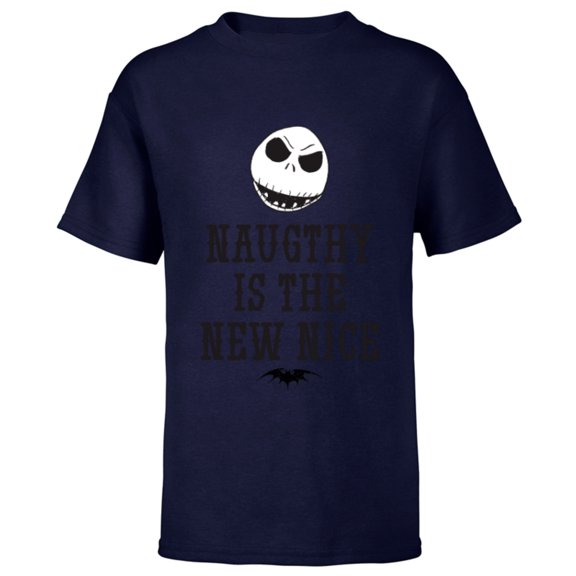 Disney The Nightmare Before Christmas Jack Naughty - Short Sleeve T-Shirt for Kids- Customized-Navy