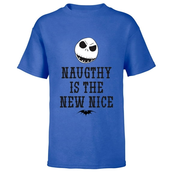 Disney The Nightmare Before Christmas Jack Naughty - Short Sleeve T-Shirt for Kids- Customized-Royal
