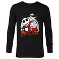 thumbnail image 1 of Disney The Nightmare Before Christmas Jack & Sally - Long Sleeve T-Shirt for Men -Customized-Black, 1 of 5