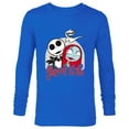thumbnail image 1 of Disney The Nightmare Before Christmas Jack & Sally - Long Sleeve T-Shirt for Men -Customized-Royal, 1 of 5