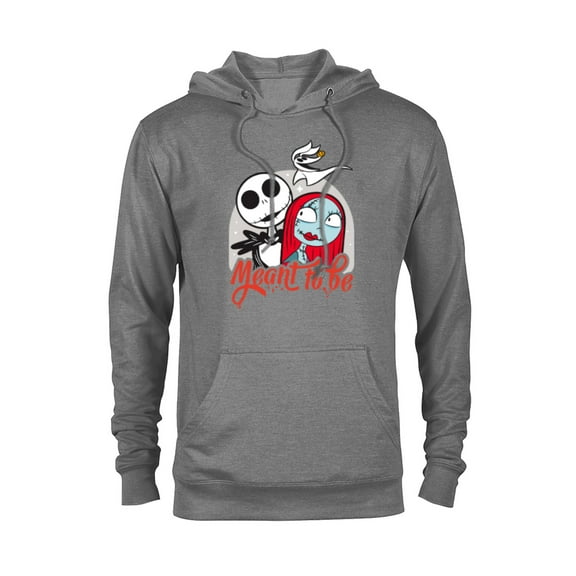 Disney The Nightmare Before Christmas Jack & Sally - Pullover Hoodie for Adults -Customized-Graphite Heather