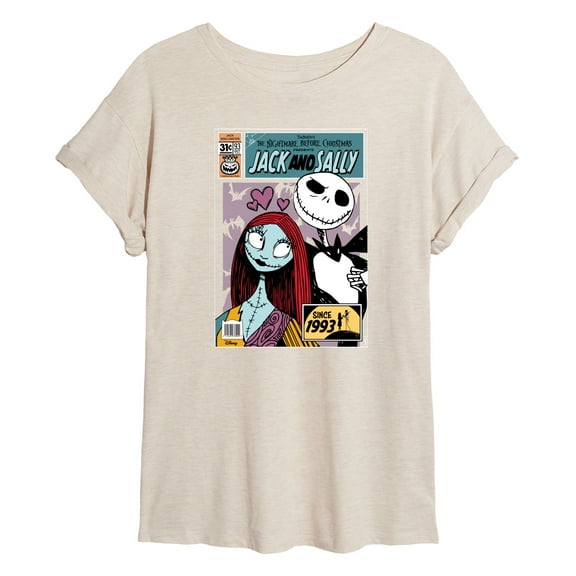 Disney - The Nightmare Before Christmas - Jack & Sally Since 1993 - Women's Oversized T-Shirt