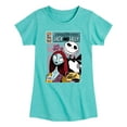 thumbnail image 1 of Disney - The Nightmare Before Christmas - Jack & Sally Since 1993 - Toddler & Youth Girls Short Sleeve Graphic T-Shirt, 1 of 5