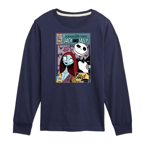 Disney - The Nightmare Before Christmas - Jack & Sally Since 1993 - Toddler & Youth Long Sleeve Graphic T-Shirt