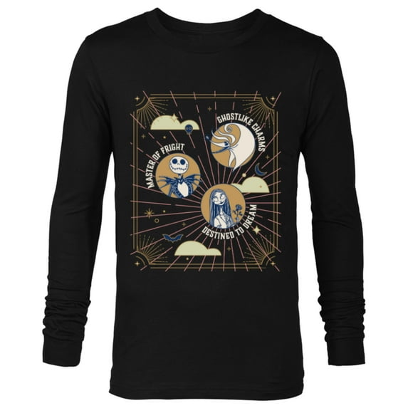 Disney The Nightmare Before Christmas Jack Sally Zero Mystic - Long Sleeve T-Shirt for Men - Customized-Black