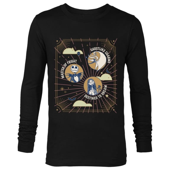 Disney The Nightmare Before Christmas Jack Sally Zero Mystic - Long Sleeve T-Shirt for Men - Customized-Black