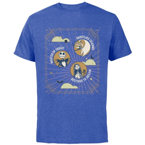 Disney The Nightmare Before Christmas Jack Sally Zero Mystic - Short Sleeve Cotton T-Shirt for Adults - Customized-Royal Heather