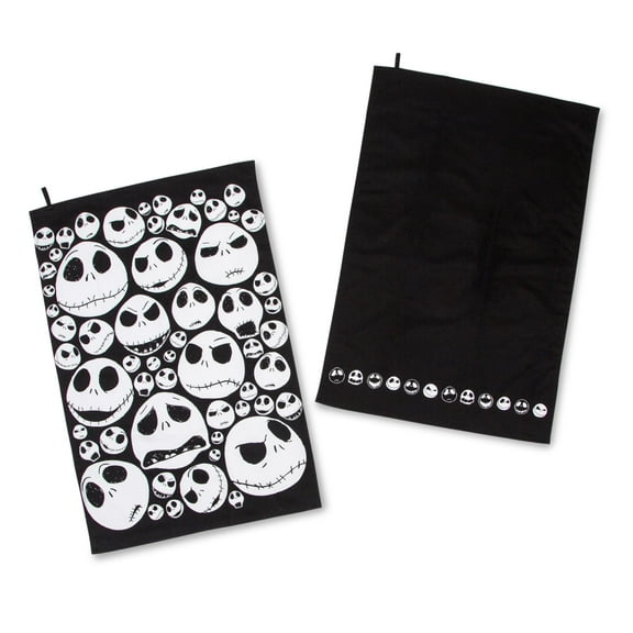 Disney The Nightmare Before Christmas Jack Skellington Faces Kitchen Towel Set