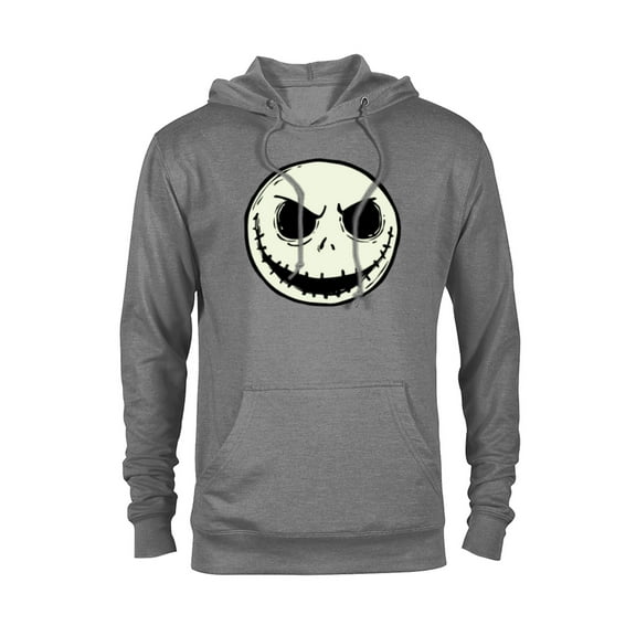 Disney The Nightmare Before Christmas Jack Skull Big Face - Pullover Hoodie for Adults - Customized-Athletic Heather