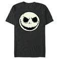 thumbnail image 1 of Disney The Nightmare Before Christmas Jack Skull Big Face - Short Sleeve Blended T-Shirt for Adults - Customized-Dark Heather, 1 of 5