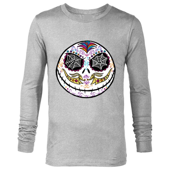 Disney The Nightmare Before Christmas Jack Sugar Skull - Long Sleeve T-Shirt for Men - Customized-Athletic Heather