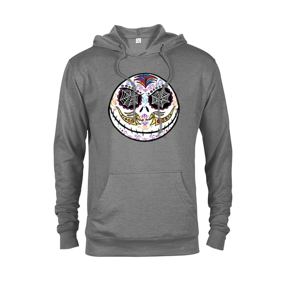 Disney The Nightmare Before Christmas Jack Sugar Skull - Pullover Hoodie for Adults - Customized-Graphite Heather