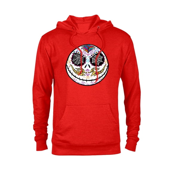 Disney The Nightmare Before Christmas Jack Sugar Skull - Pullover Hoodie for Adults - Customized-Red
