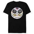 thumbnail image 1 of Disney The Nightmare Before Christmas Jack Sugar Skull - Short Sleeve Blended T-Shirt for Adults - Customized-Black, 1 of 5