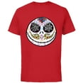 thumbnail image 1 of Disney The Nightmare Before Christmas Jack Sugar Skull - Short Sleeve Cotton T-Shirt for Adults - Customized-Red, 1 of 5