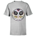 thumbnail image 1 of Disney The Nightmare Before Christmas Jack Sugar Skull - Short Sleeve T-Shirt for Kids - Customized-Athletic Heather, 1 of 5