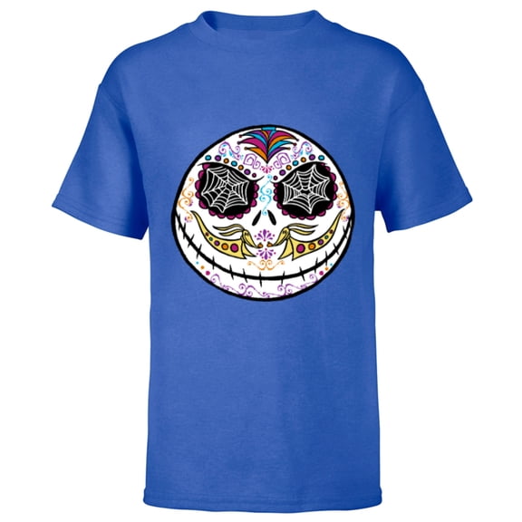 Disney The Nightmare Before Christmas Jack Sugar Skull - Short Sleeve T-Shirt for Kids - Customized-Royal
