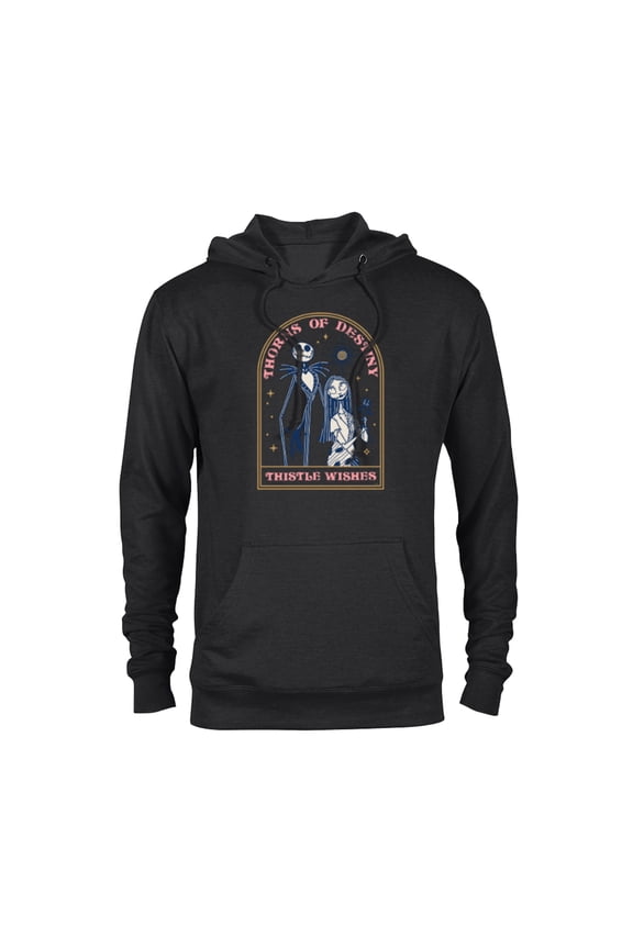 Disney The Nightmare Before Christmas Jack and Sally Destiny - Pullover Hoodie for Adults - Customized-Black
