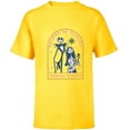 thumbnail image 1 of Disney The Nightmare Before Christmas Jack and Sally Destiny - Short Sleeve T-Shirt for Kids - Customized-Yellow, 1 of 5