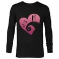 thumbnail image 1 of Disney The Nightmare Before Christmas Jack and Sally Heart - Long Sleeve T-Shirt for Men - Customized-Black, 1 of 5