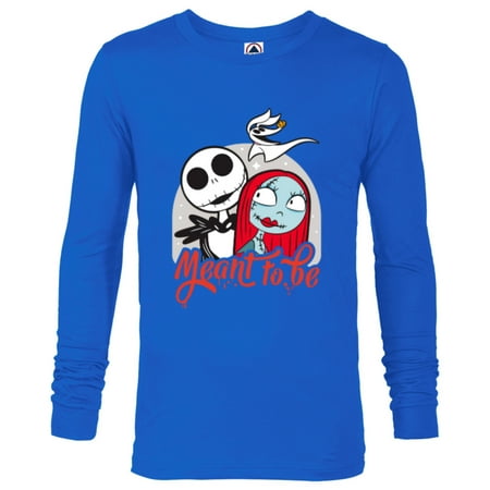 Disney The Nightmare Before Christmas Jack and Sally - Long Sleeve T-Shirt for Men -Customized-Royal