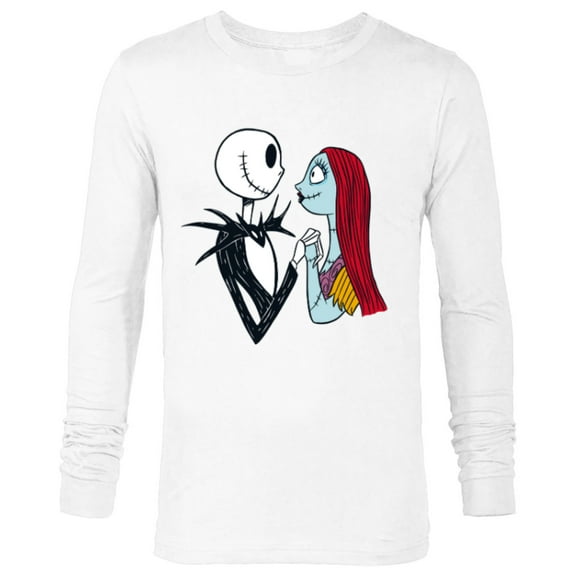 Disney The Nightmare Before Christmas Jack and Sally - Long Sleeve T-Shirt for Men -Customized-White