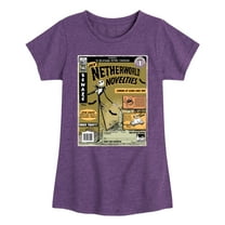 Disney - The Nightmare Before Christmas - Jack's Netherworld Novelties - Toddler & Youth Girls Short Sleeve T-Shirt