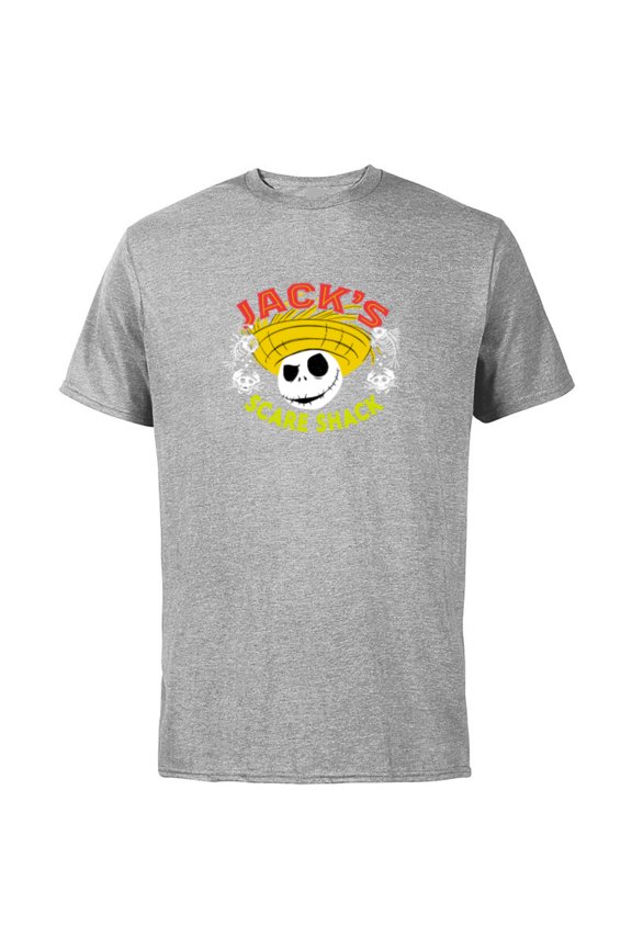 Disney The Nightmare Before Christmas Jack’s Scare Shack - Short Sleeve Cotton T-Shirt for Adults - Customized-Athletic Heather