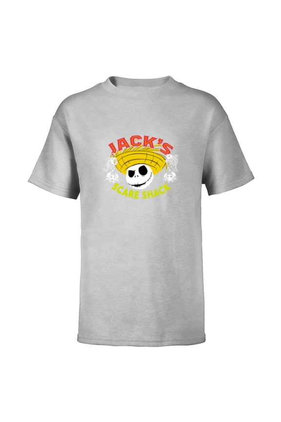 Disney The Nightmare Before Christmas Jack’s Scare Shack - Short Sleeve T-Shirt for Kids - Customized-Athletic Heather