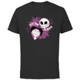 thumbnail image 1 of Disney The Nightmare Before Christmas Love You To Death - Short Sleeve Cotton T-Shirt for Adults - Customized-Black, 1 of 5