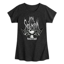 Disney - The Nightmare Before Christmas - MOF Jack Skellington - Toddler & Youth Girls Short Sleeve Graphic T-Shirt