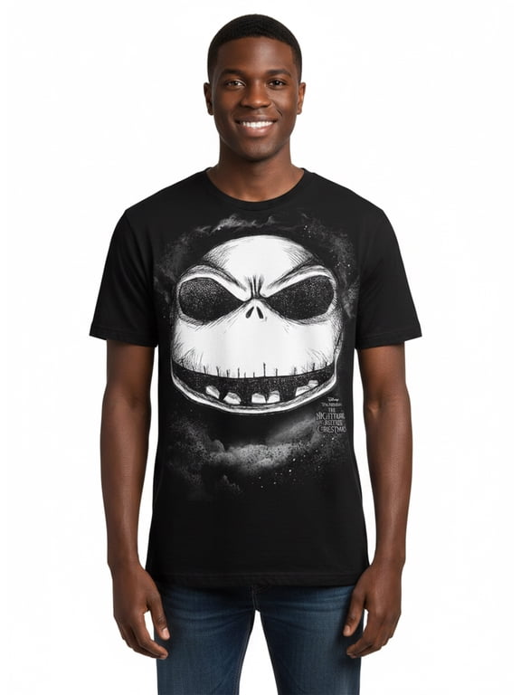 The Nightmare Before Christmas, Men's & Big Men's Graphic Tee, Jack Skellington, Sizes S-3XL