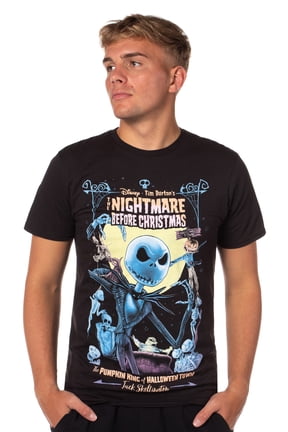 Disney The Nightmare Before Christmas Men's The Pumpkin King Poster Jack Skellington T-Shirt
